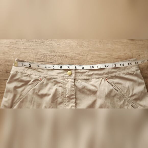 L.L.Bean 100% Nylon Ripstop Beige Convertible Hiking Pants Women's 12R - Picture 4 of 6